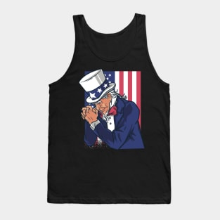 UNCLE SAM PRAYING Tank Top